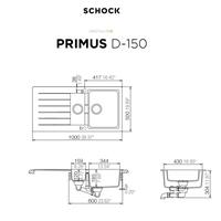 Pomivalno korito SCHOCK Primus D-150 Alpaca